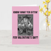 TAN UW HUDE HILLBILLY VALENTIJNSDAG KAARTEN (Gele Bloem)