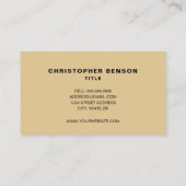 Tan Verwarming Koeling HVAC Visitekaartje (Achterkant)