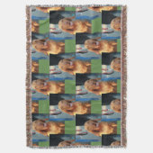 tan vizsla hond gelukkig portret deken (Voorkant Verticaal)