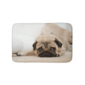 Tan Vrouw Pug Badmat (Voorkant)