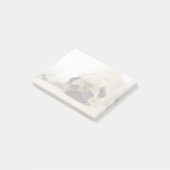 Tan Vrouw Pug Post-it® Notes (Schuin)