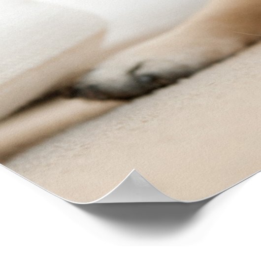 Tan Vrouw Pug Poster (Hoek)