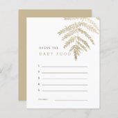 Tan Waterverf Foliage raadt het Baby Food Game (Voorkant / Achterkant)