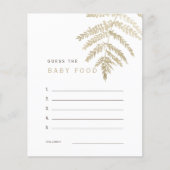 Tan Waterverf Foliage raadt het Baby Food Game (Voorkant)