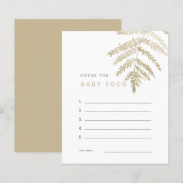 Tan Waterverf Foliage raadt het Baby Food Game