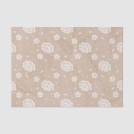 TAN-WATERVERF MET WITTE STROMEN TISSUEPAPIER