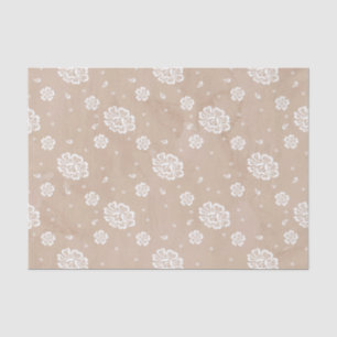 TAN-WATERVERF MET WITTE STROMEN TISSUEPAPIER