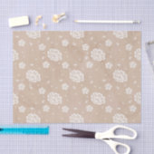 TAN-WATERVERF MET WITTE STROMEN TISSUEPAPIER (Craft)