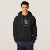 Tan Whisperer Tan Slayer Spray Tanning Tech Half L Hoodie (Voorkant volledig)