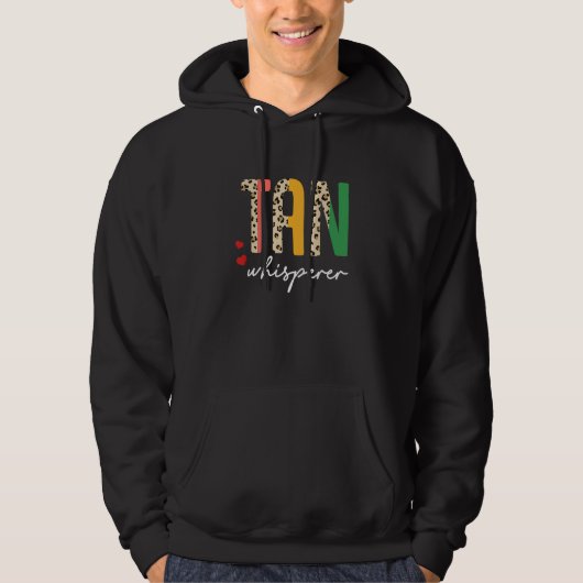 Tan Whisperer Tan Slayer Spray Tanning Tech Half L Hoodie (Voorkant)