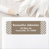 Tan White Herringbone Monogram Etiket (Insitu)