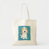 Tan & White PBGV Tote Bag (Voorkant)