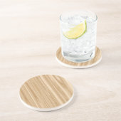 Tan Wood Grain Zandsteen Onderzetter (Zijkant)