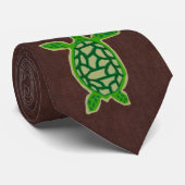 tan zee turtle stropdas (Opgerold)