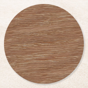 Tan ziet de Bruine Natuurlijke Korrel van het Ronde Kartonnen Onderzetter