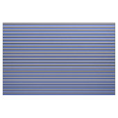 Tan-, zwart- en Royal Blue Striped/Lined Pattern Stof (Fat Quarter)