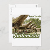 Tana Toraja Indonesia Souvenir Briefkaart (Voorkant / Achterkant)