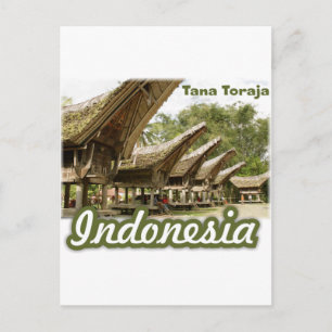 Tana Toraja Indonesia Souvenir Briefkaart