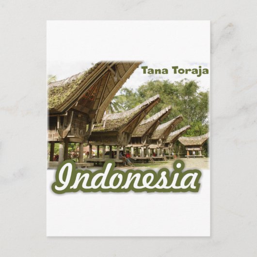Tana Toraja Indonesia Souvenir Briefkaart (Voorkant)