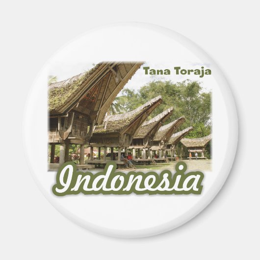 Tana Toraja Indonesia Souvenir Magneet (Voorkant)