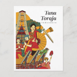 Tana Toraja Indonesië Reizen Briefkaart