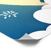 Tanabata Cowherd en Weaver Girl Button Briefkaart Poster (Hoek)