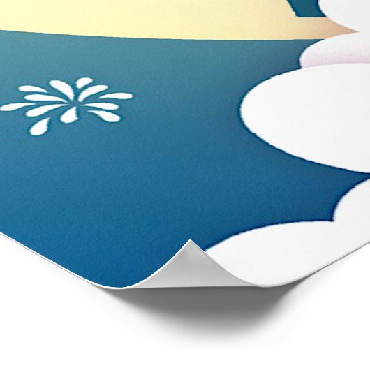 Tanabata Cowherd en Weaver Girl Button Briefkaart Poster (Hoek)