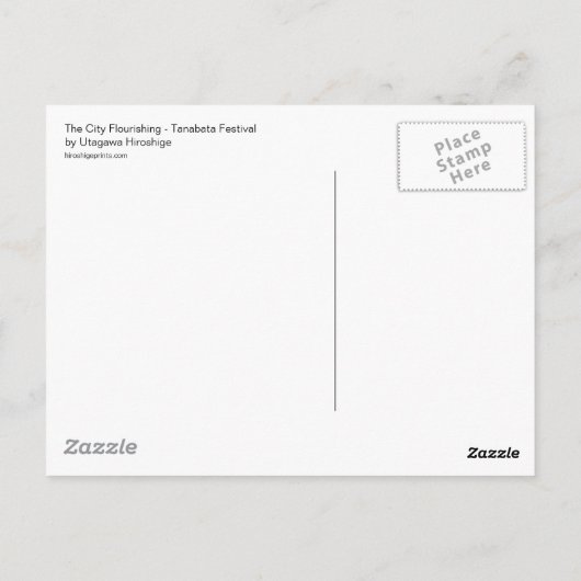 Tanabata Festival Briefkaart (Achterkant)