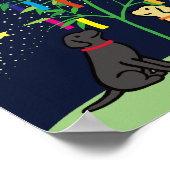 Tanabata Labrador Retriever Stars and Milky Way Poster (Hoek)