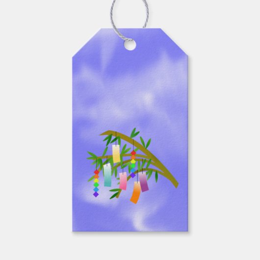 Tanabata Wishingboom Cadeaulabel (Voorkant)