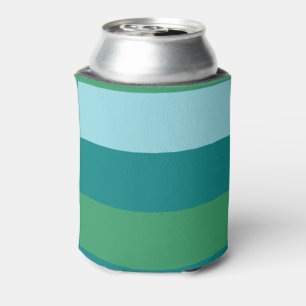 Tanager Turquoise, Blauwgroen blauw en Kelly Green Blikjeskoeler