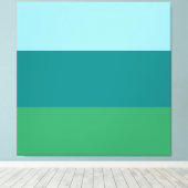 Tanager Turquoise, Blauwgroen Blue en Kelly Green Canvas Afdruk (Insitu (Houten vloer))