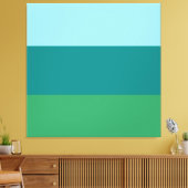 Tanager Turquoise, Blauwgroen Blue en Kelly Green Canvas Afdruk (Insitu (Woonkamer))