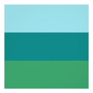 Tanager Turquoise, Blauwgroen Blue en Kelly Green Foto Afdruk