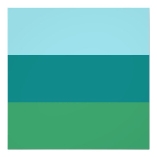 Tanager Turquoise, Blauwgroen Blue en Kelly Green  Foto Afdruk (Voorkant)