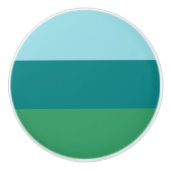 Tanager Turquoise, Blauwgroen Blue en Kelly Green Keramische Knop (Voorkant)