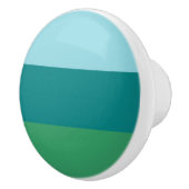 Tanager Turquoise, Blauwgroen Blue en Kelly Green Keramische Knop (Rechts)