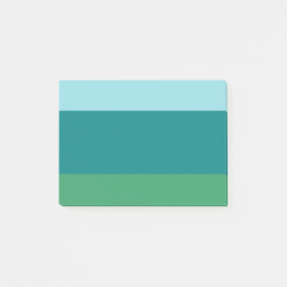 Tanager Turquoise, Blauwgroen Blue en Kelly Green  Post-it® Notes