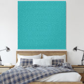 Tanager Turquoise en Blauwgroen Blue Repat Pattern Canvas Afdruk (Insitu (Slaapkamer))