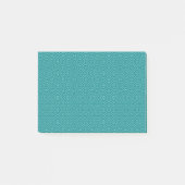 Tanager Turquoise en Blauwgroen Blue Repat Pattern Post-it® Notes (Voorkant)