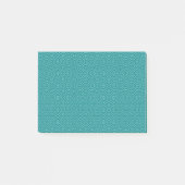 Tanager Turquoise en Teal Blauwe Herhalingspatroon Post-it® Notes (Voorkant)