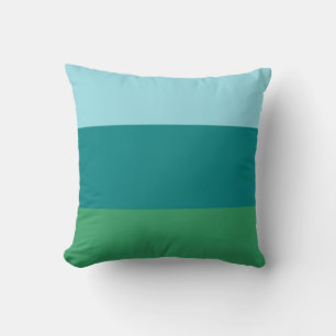 Tanager Turquoise, Teal Blue en Kelly Green Horiz Kussen