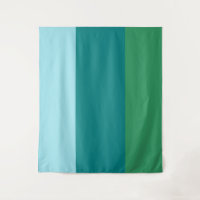 Tanager Turquoise, Teal Blue en Kelly Green Horiz