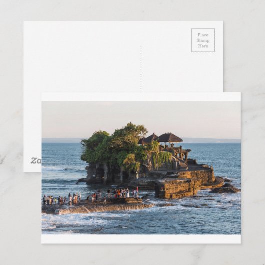 Tanah-Lot Bali Indonesia Briefkaart (Voorkant / Achterkant)