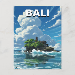 Tanah Lot Bali Indonesia Travel Briefkaart