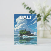 Tanah Lot Bali Indonesia Travel Briefkaart (Staand voorkant)