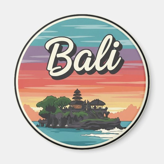 Tanah Lot Bali Indonesia Travel Magneet (Voorkant)