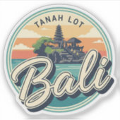 Tanah Lot Bali Indonesia Travel Sticker (Voorkant)