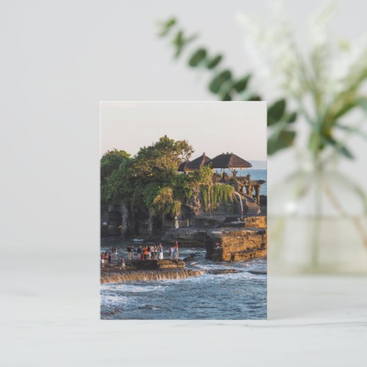 Tanah-Lot Bali Indonesië Briefkaart (Staand voorkant)