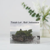 Tanah Lot, Bali, Indonesië Briefkaart (Staand voorkant)